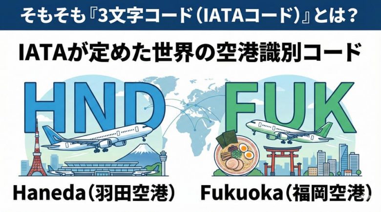 HND？KIX？国内航空券予約でよく見る3文字コード（空港・都市コード