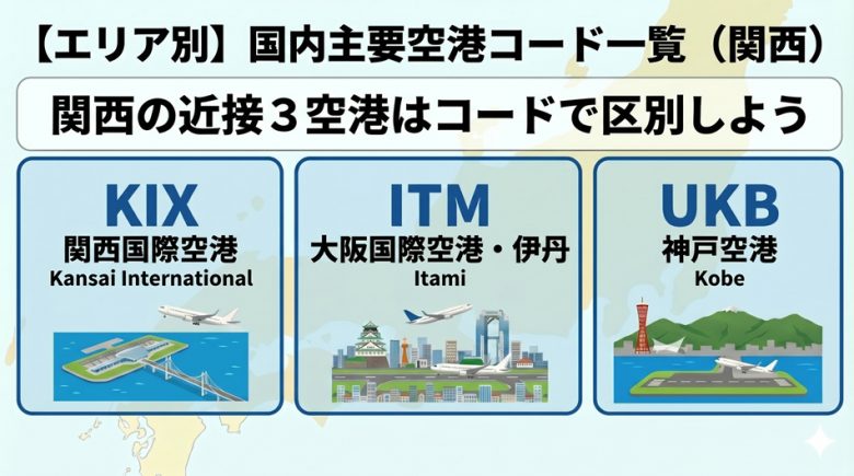 琉球ハト航空3種類の使用済み HND？KIX？国内航空券予約でよく見る3文字コード（空港・都市コード
